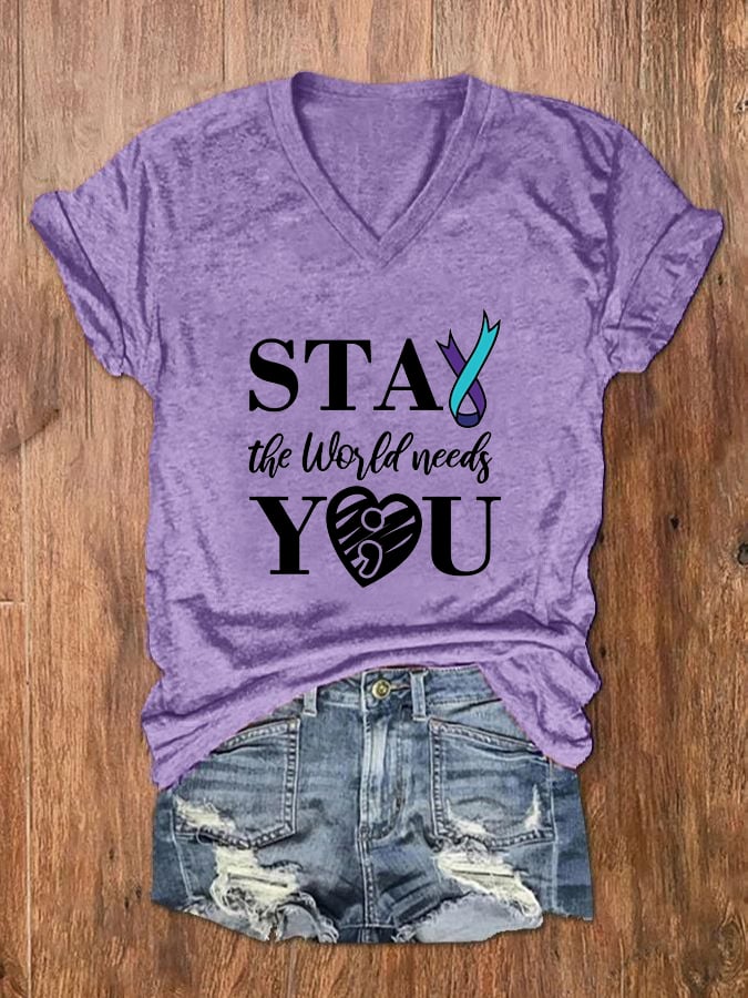 Women's Suicide Prevention Awareness T-shirt