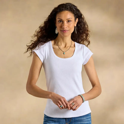 Morena Ribbed Tee