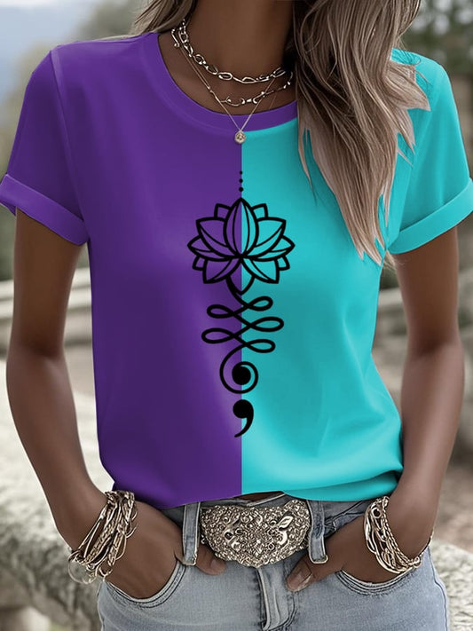 Women's Suicide Prevention Awareness Casual T-shirt