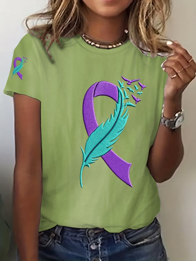 Women's Suicide Prevention Awareness Casual T-Shirt