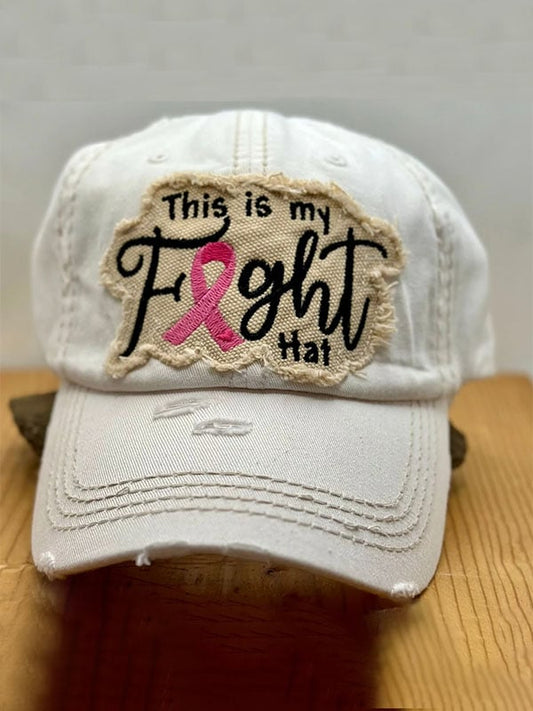 Unisex This Is My Fight Hat Print Baseball Cap