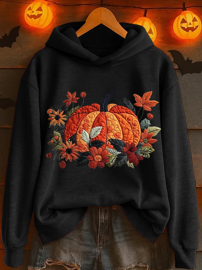 Women'S Pumpkin Season Printed Sweatshirt