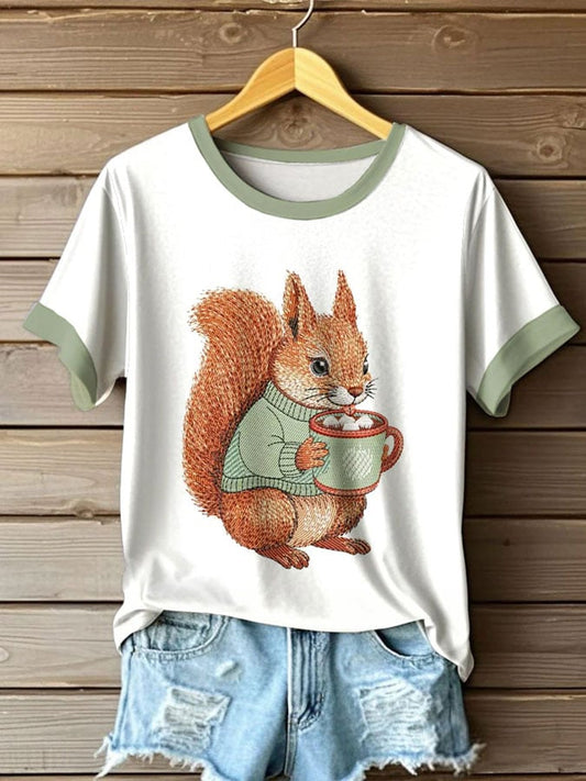 Women's Autumn Print T-shirt