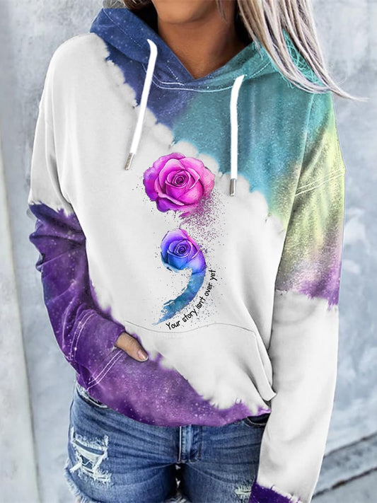 Women's Your Story Isn't Over Yet Printed Casual Sweatshirt