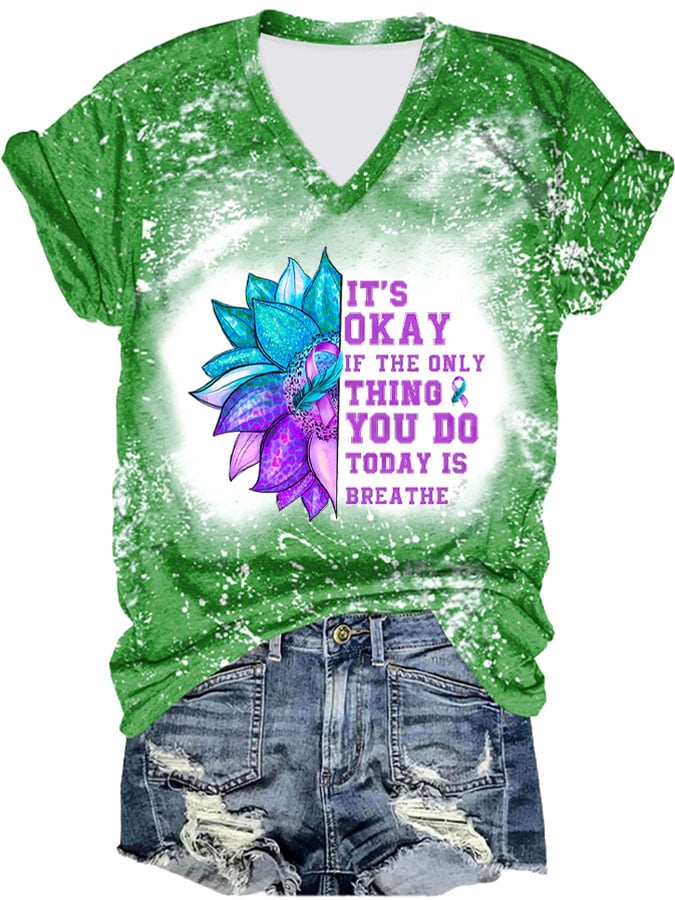 Suicide Prevention Women's Printed T-Shirt