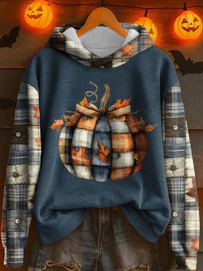 Women's Pumpkin Season Print Sweatshirt