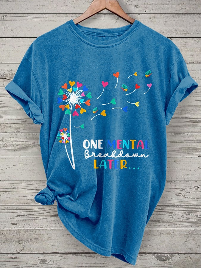 Women's Suicide Prevention Awareness Print Casual Tee