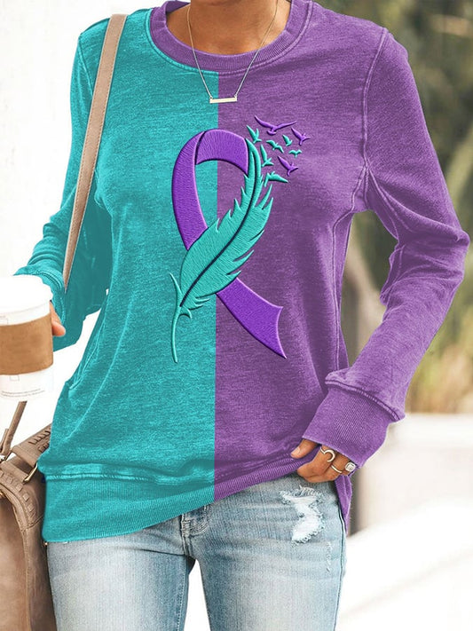 Women's Suicide Prevention Awareness Casual Sweatshirt