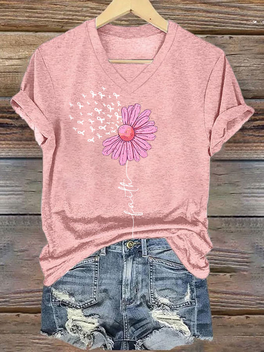 Women's Breast Cancer Faith T-Shirt