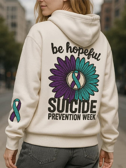 Women's Suicide Prevention Mental Health Awareness Graphic Print Hoodie