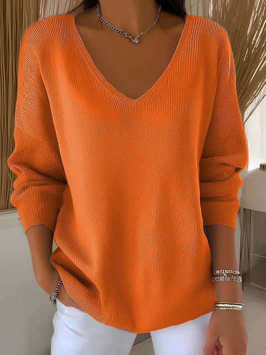 Women's Casual Solid Color Striped Bottoming Shirt