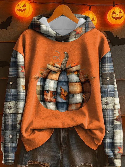 Women's Pumpkin Season Print Sweatshirt