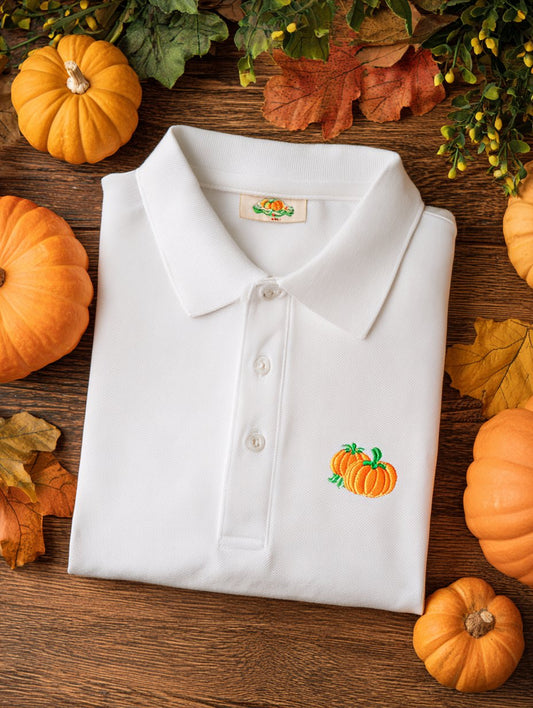Men's Offline Business Autumn Pumpkin Contrast Polo