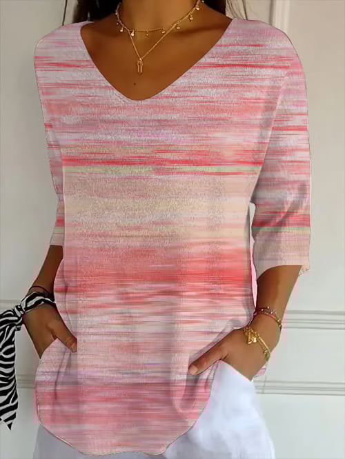 Women's Breast Cancer Art Print T-Shirt