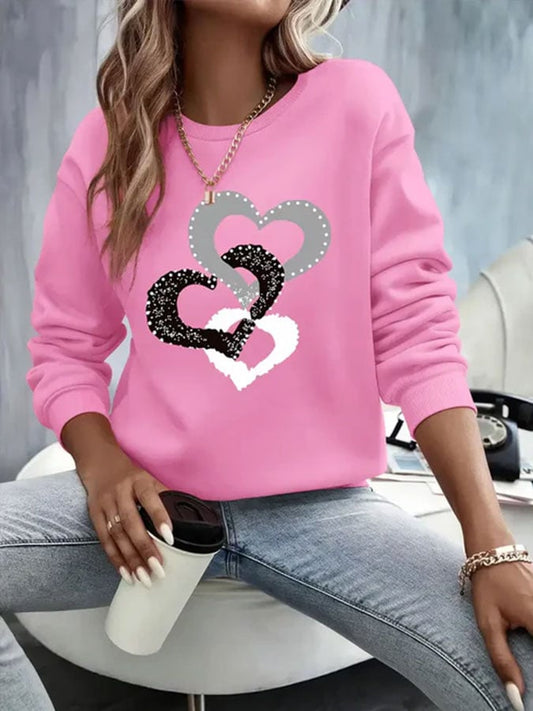 Women's Breast Cancer Awareness Print Sweatshirt