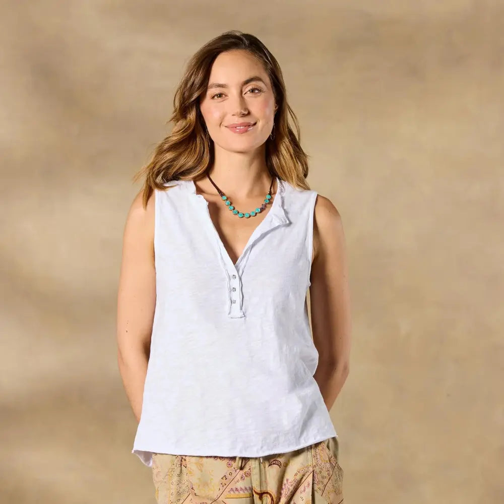 Brooks Henley Tank
