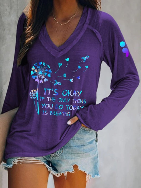 Women's Suicide Prevention Awareness T-Shirt