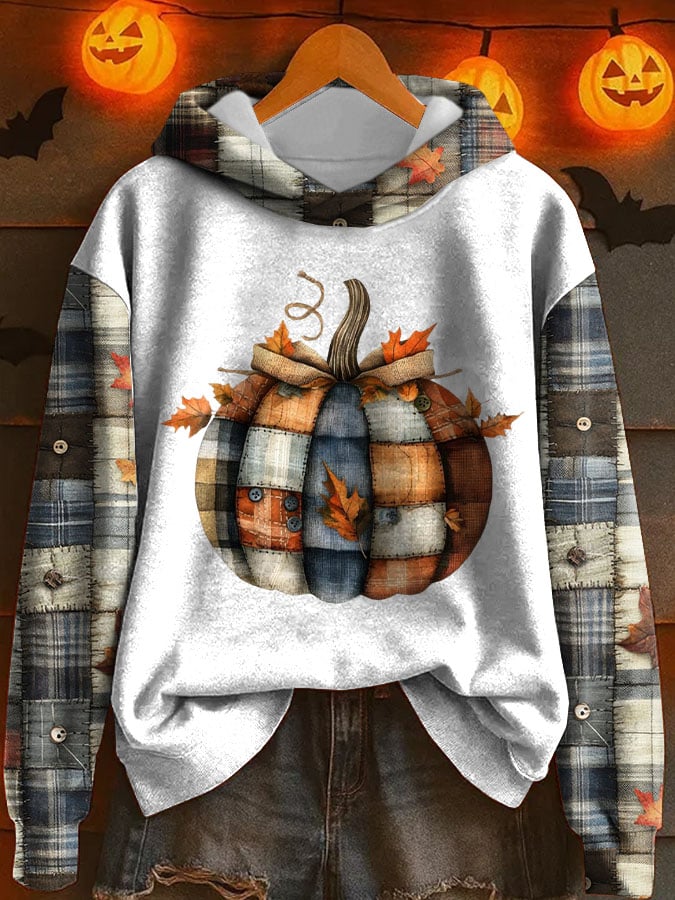 Women's Pumpkin Season Print Sweatshirt