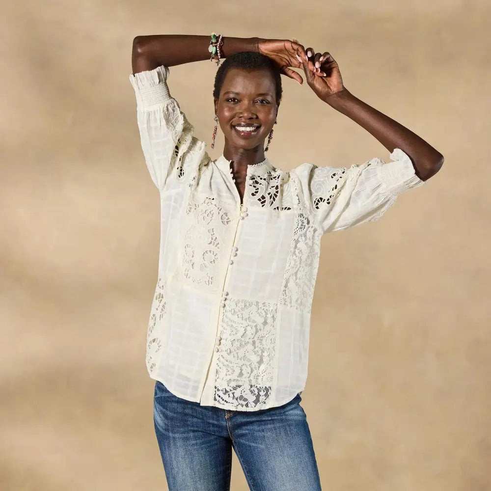 Garbo Lace Top