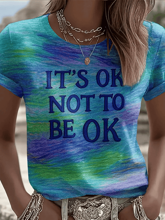 Women's It'S Okay To Feel All The Feels Print Shirt