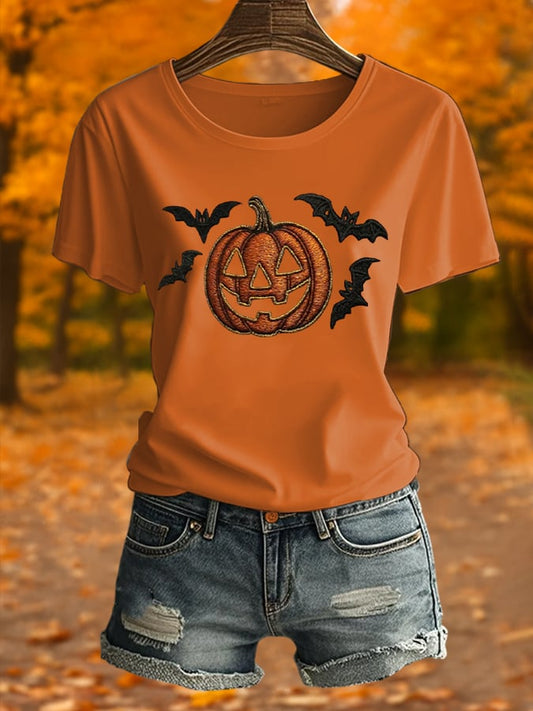 Women's Autumn  Printed Short-Sleeved T-Shirt