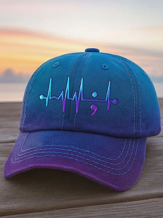Suicide Prevention Awareness Vintage Print Baseball Cap