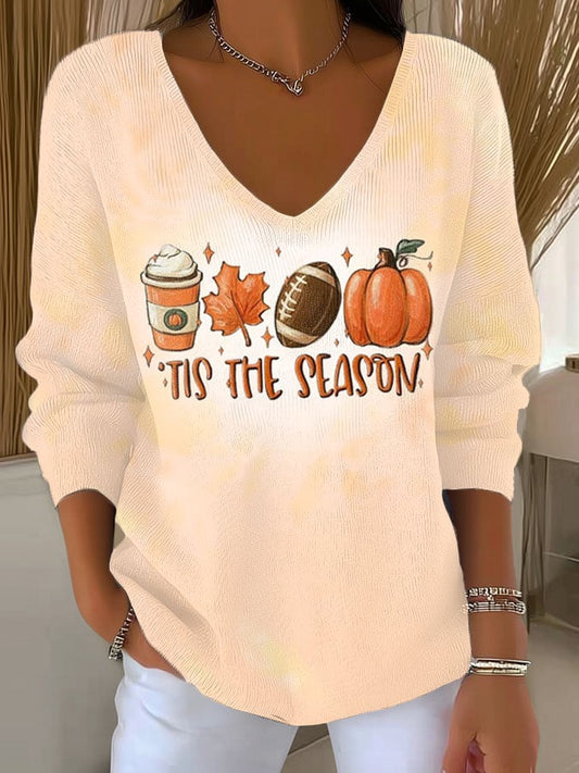 Women's Retro Tis The Season Print Sweater