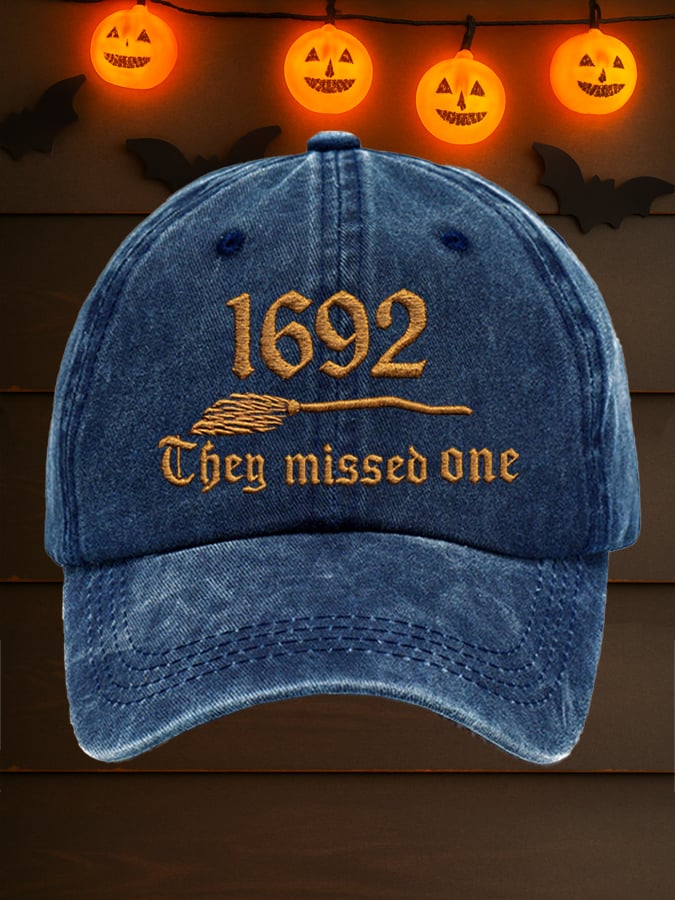 Unisex 1692 They Missed One Print Baseball Cap