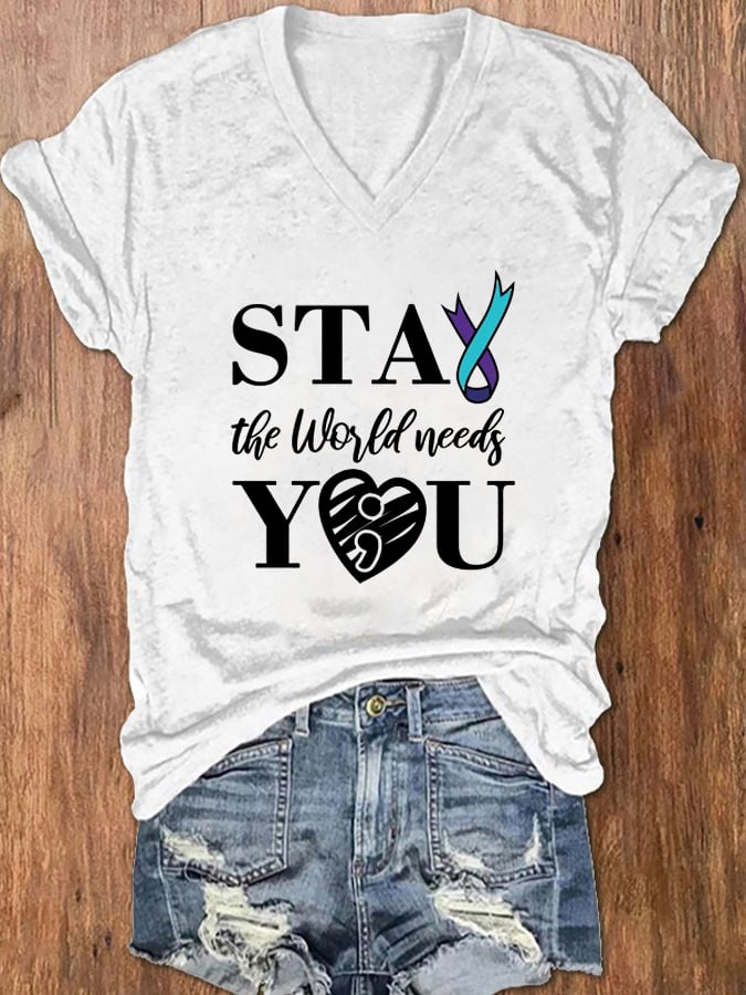 Women's Suicide Prevention Awareness T-shirt