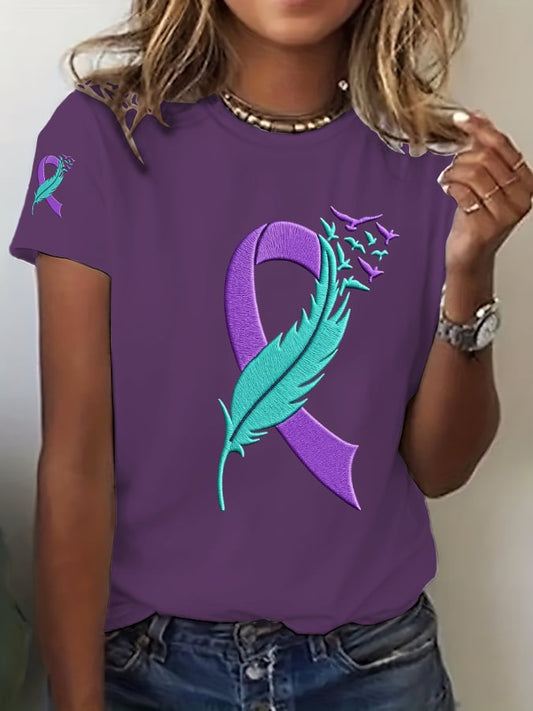 Women's Suicide Prevention Awareness Casual T-Shirt