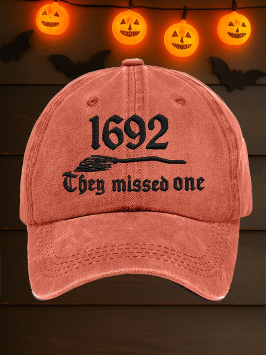 Unisex 1692 They Missed One Print Baseball Cap