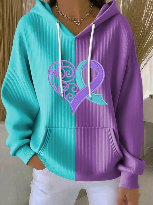 Women's Flowers Print  Hoodie