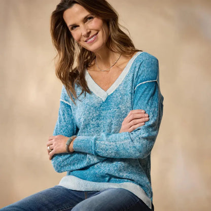 Samantha V-Neck Sweater, Petite