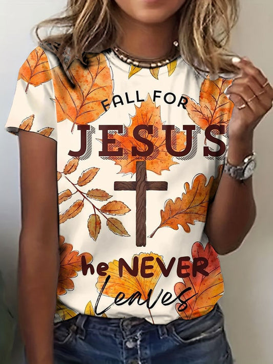 Women's Autumn Print T-shirt