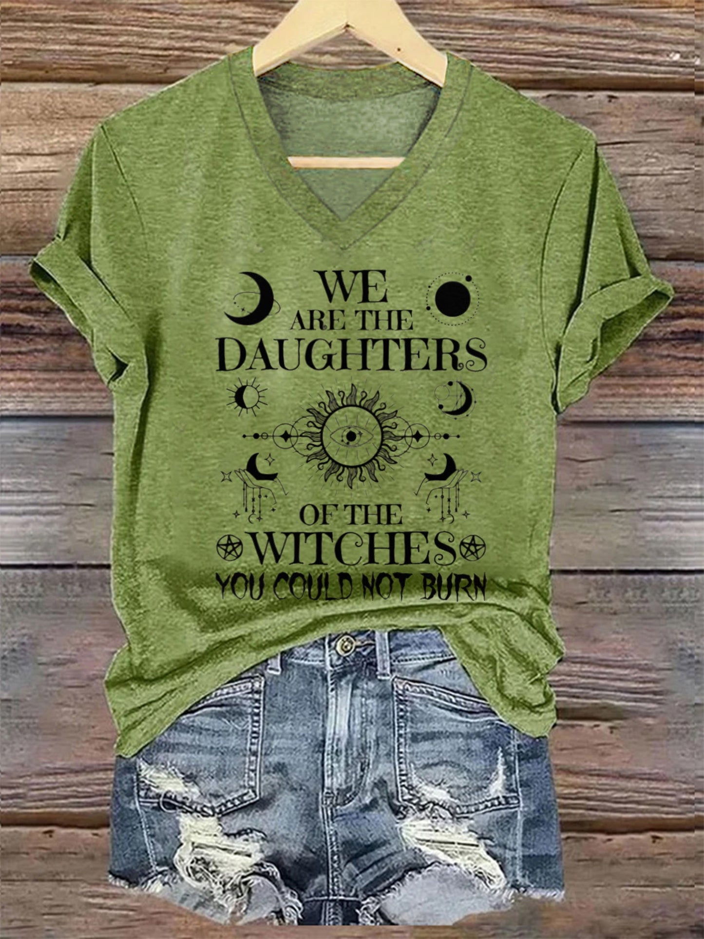 Women's We Are The Daughters Of The Witches You Could Not Burn T-Shirt
