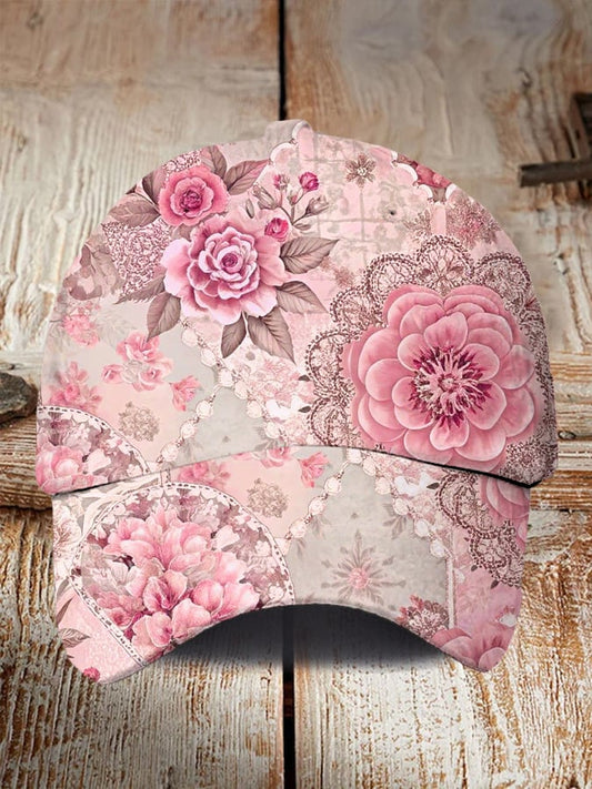 Unisex Pink Art Print Hat