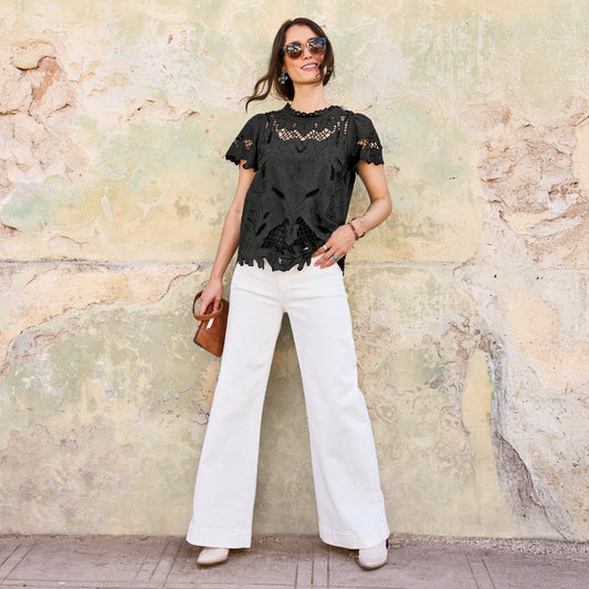 Ayre Lace Top, Petite