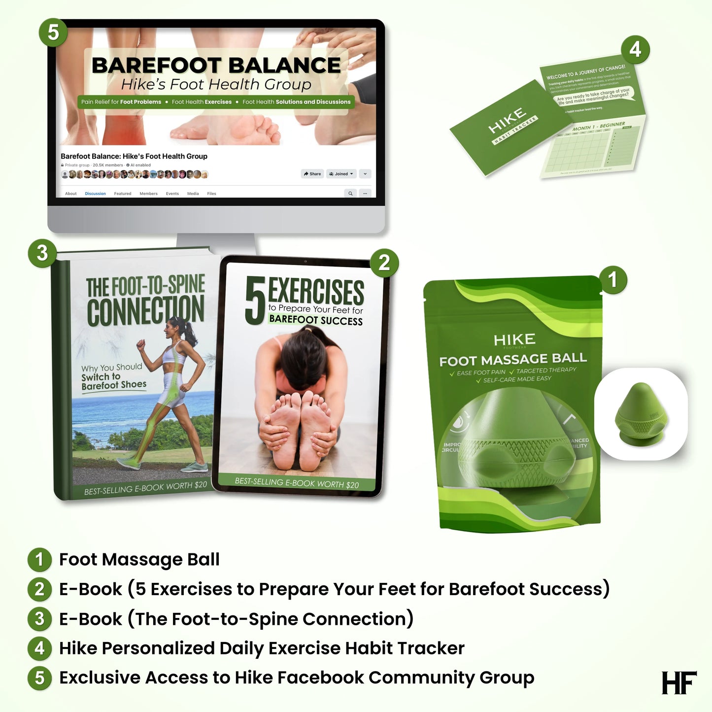 HF Foot Massage Ball - For Foot Relaxation and Relieving Discomfort