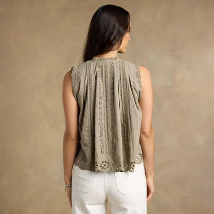 Malia Eyelet Top