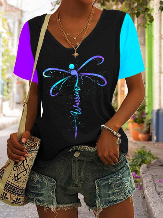 Women's Suicide Prevention Awareness Print T-Shirt