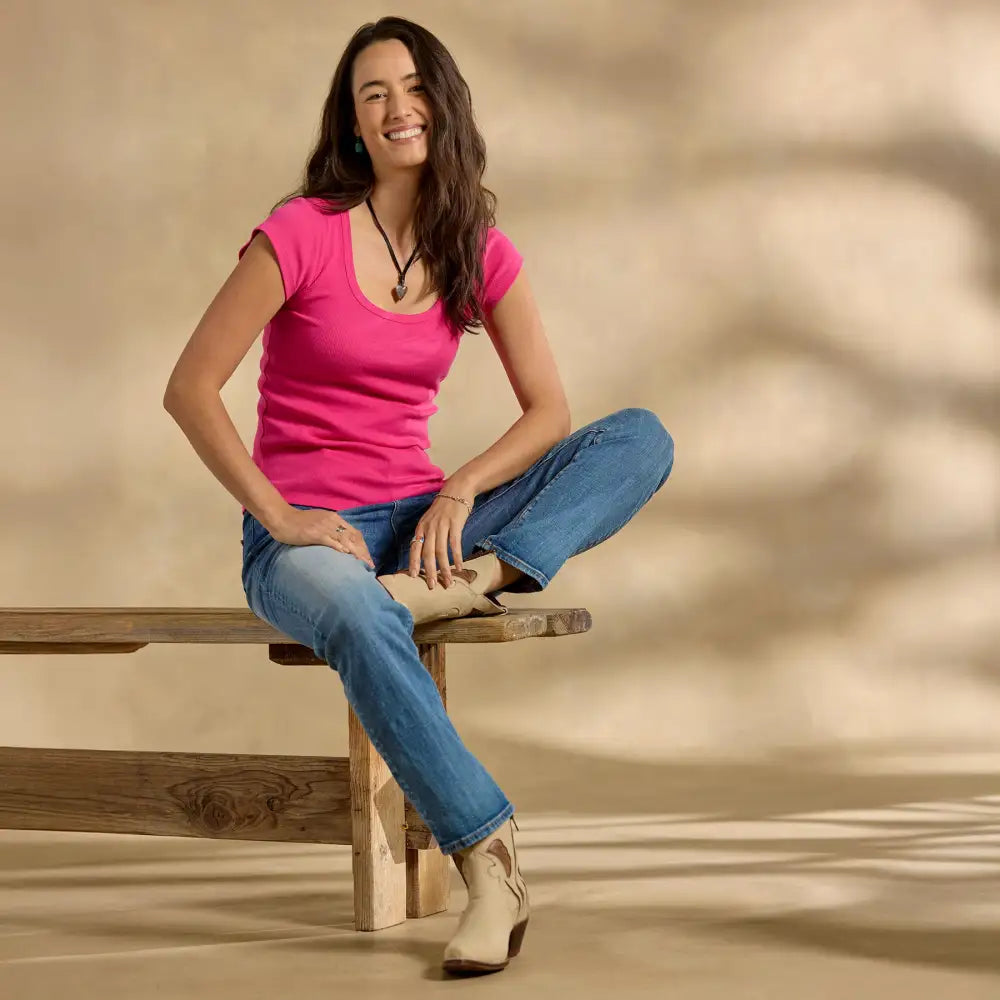 Morena Ribbed Tee