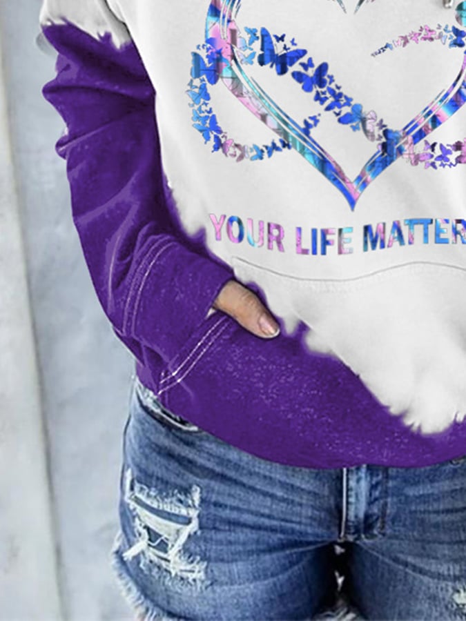 Women's Your Life Matters Print Hoodie