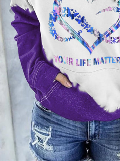 Women's Your Life Matters Print Hoodie