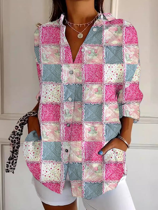 Women's Breast Cancer Art Print Comfort Shirt