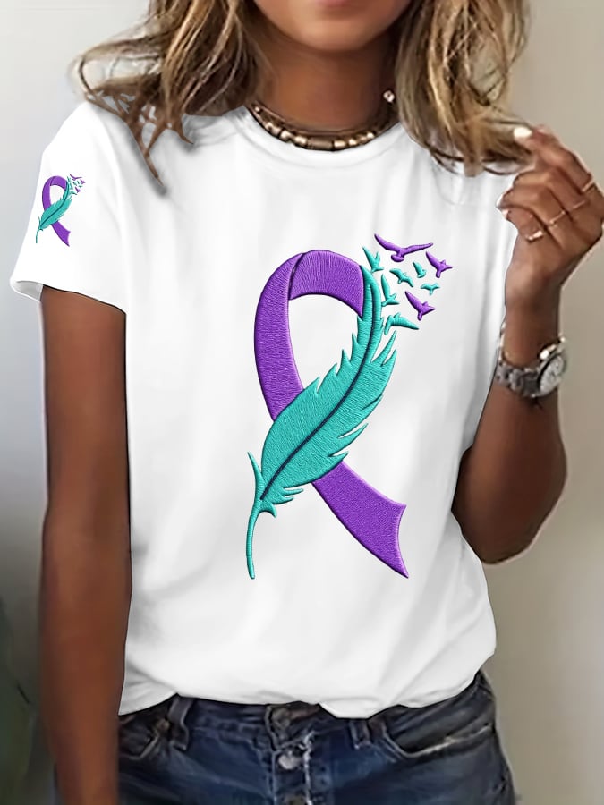 Women's Suicide Prevention Awareness Casual T-Shirt