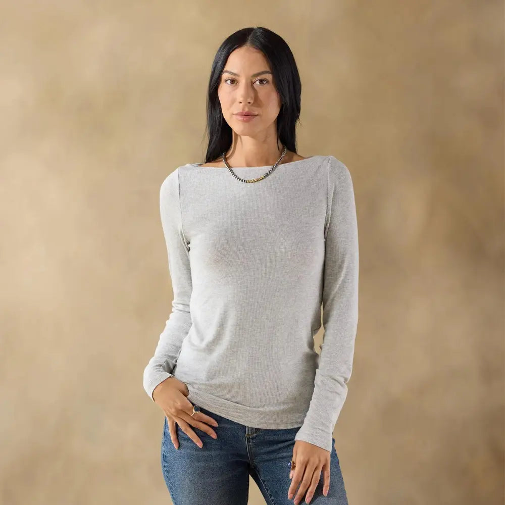 Light As Air Boatneck Tee