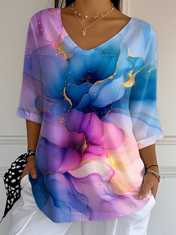 Women's Suicide Prevention Awareness Floral Print T-Shirt
