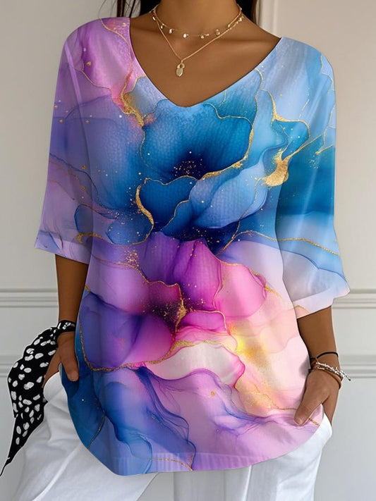 Women's Suicide Prevention Awareness Floral Print T-Shirt