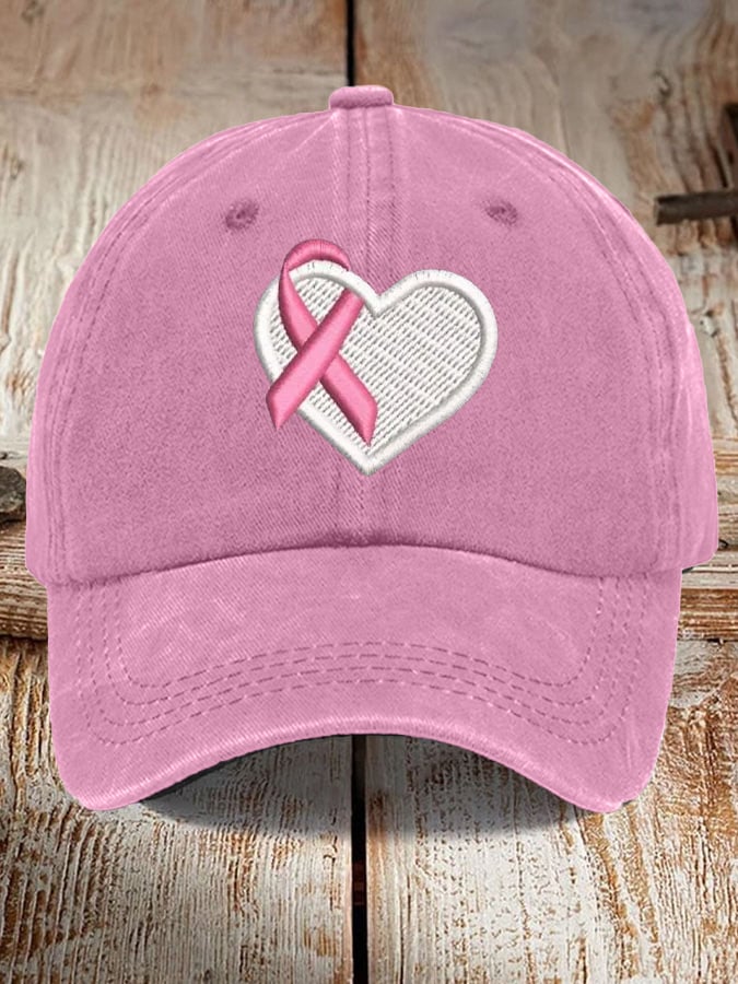 Unisex Awareness Breast Cancer BOO Print Baseball Cap