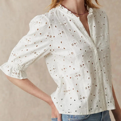 Delaney Eyelet Top